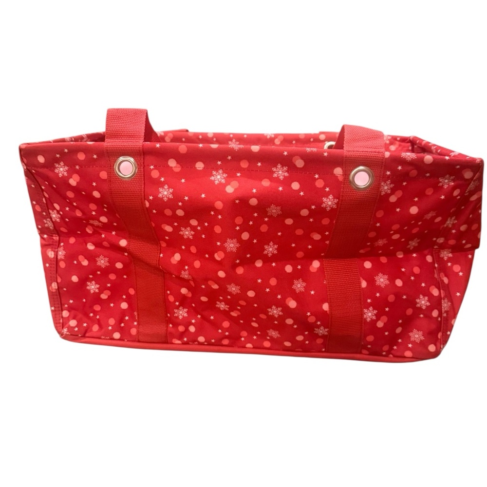Thirty-One Christmas Themed Medium Utility Tote